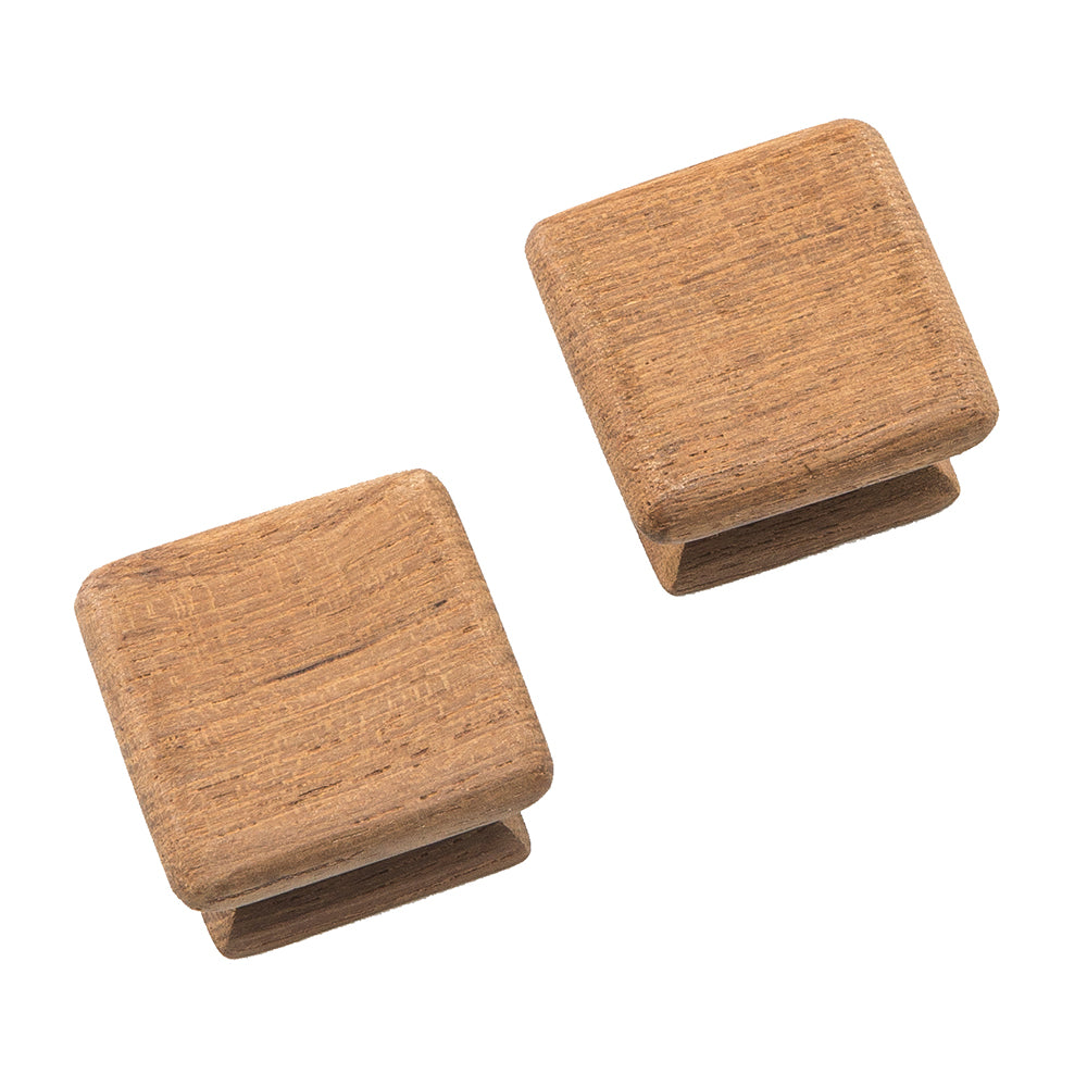 Whitecap Teak Square Drawer Knob - 1-1/8" - 2 Pack [60130-A] - Sea & Tech Outfitters Florida, LLC