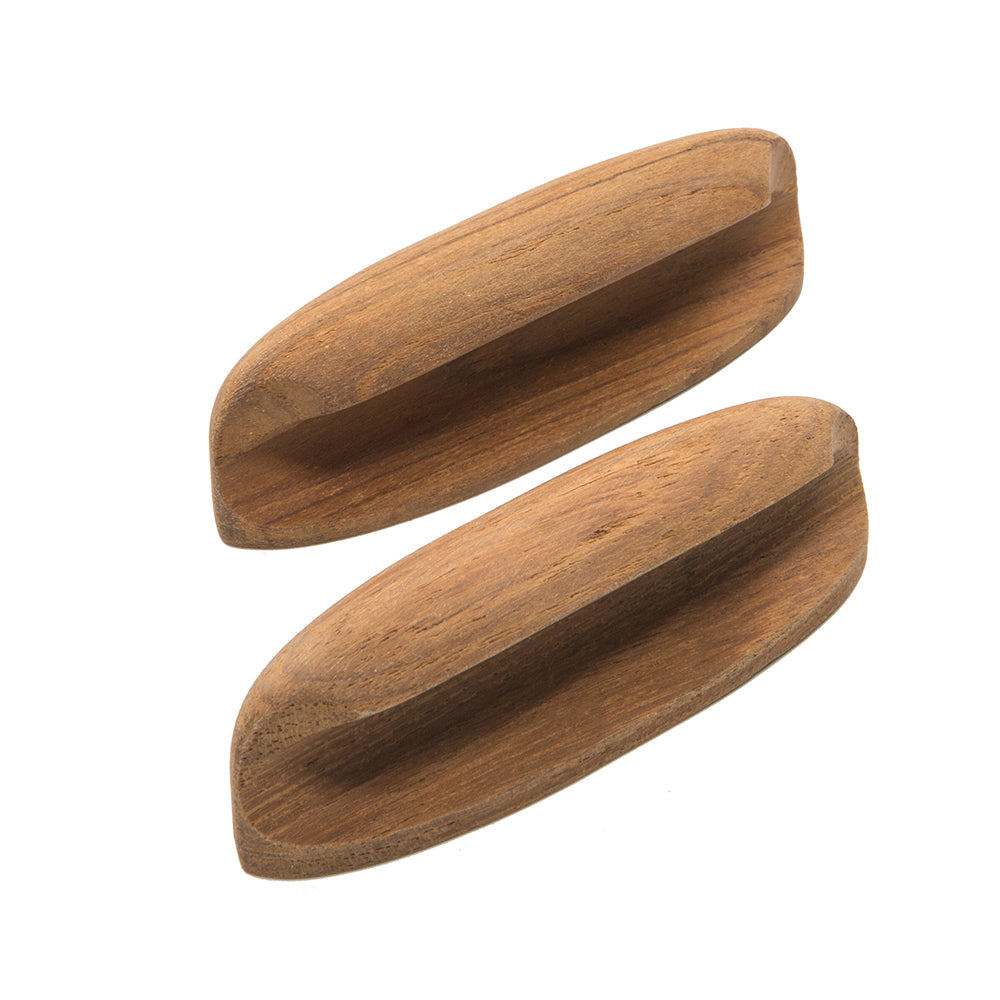 Whitecap Teak Oval Drawer Pull - 4"L - 2 Pack [60147-A] - Sea & Tech Outfitters Florida, LLC