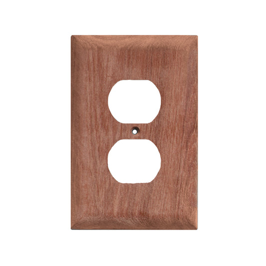 Whitecap Teak Outlet Cover/Receptacle Plate [60170] - Sea & Tech Outfitters Florida, LLC