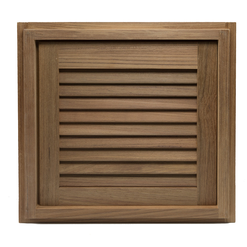 Whitecap Teak Louvered Door & Frame - Right Hand - 15" x 15" [60722] - Sea & Tech Outfitters Florida, LLC