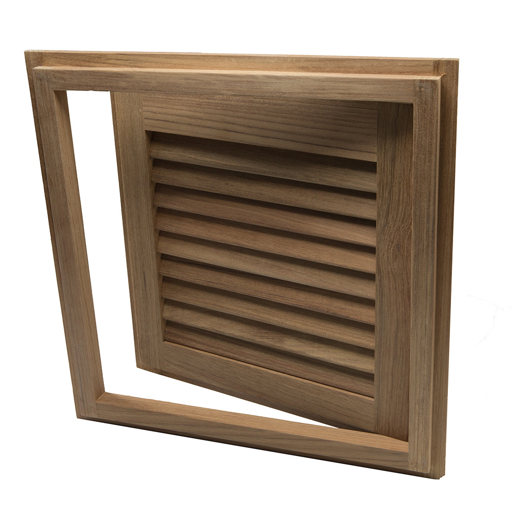 Whitecap Teak Louvered Door & Frame - Right Hand - 15" x 15" [60722] - Sea & Tech Outfitters Florida, LLC