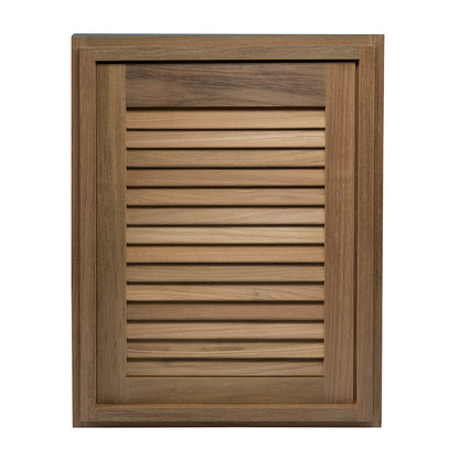 Whitecap Teak Louvered Door & Frame - Right Hand - 15" x 20" [60724] - Sea & Tech Outfitters Florida, LLC