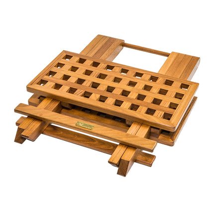 Whitecap Teak Grate Top Fold-Away Table [60030] - Sea & Tech Outfitters Florida, LLC