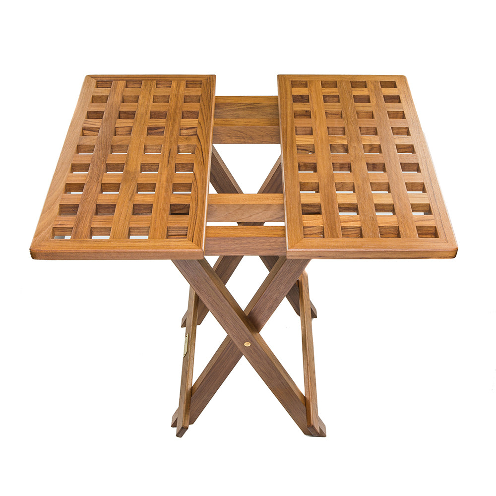 Whitecap Teak Grate Top Fold-Away Table [60030] - Sea & Tech Outfitters Florida, LLC