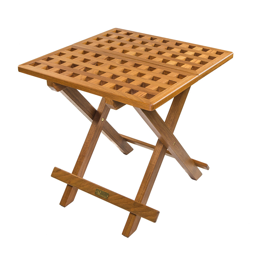 Whitecap Teak Grate Top Fold-Away Table [60030] - Sea & Tech Outfitters Florida, LLC