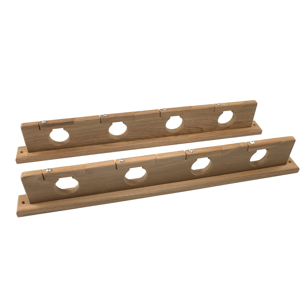 Whitecap Teak Lock-In Four-Rod Storage Rack [60620] - Sea & Tech Outfitters Florida, LLC