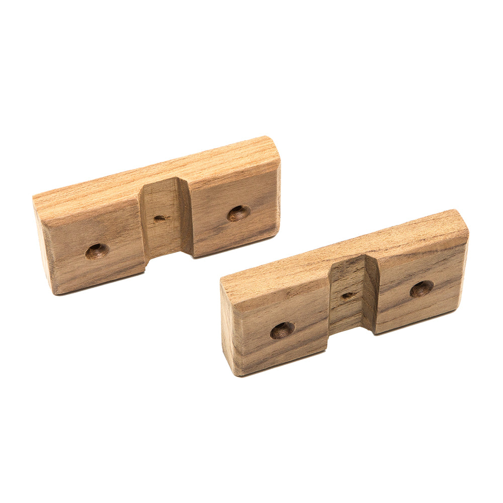 Whitecap Teak Rod Storage Rack Mounting Brackets - Pair [60609] - Sea & Tech Outfitters Florida, LLC