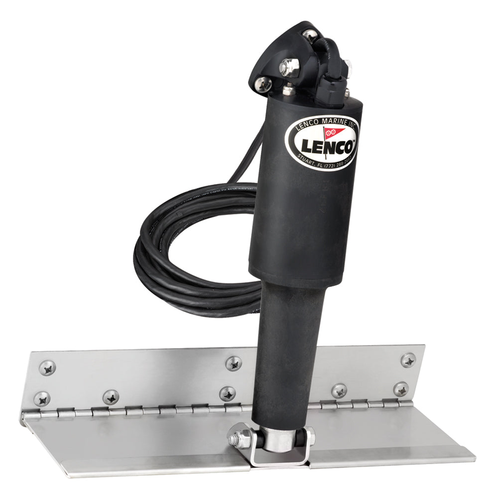 Lenco 4" x 12" Limited Space Trim Tab Kit w/o Switch Kit 12V - Standard Finish - Standard Actuator [15125-101] - Sea & Tech Outfitters Florida, LLC