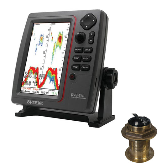 SI-TEX SVS-760 Dual Frequency Sounder 600W Kit w/Bronze 20 Degree Transducer [SVS-760B60-20] - Sea & Tech Outfitters Florida, LLC