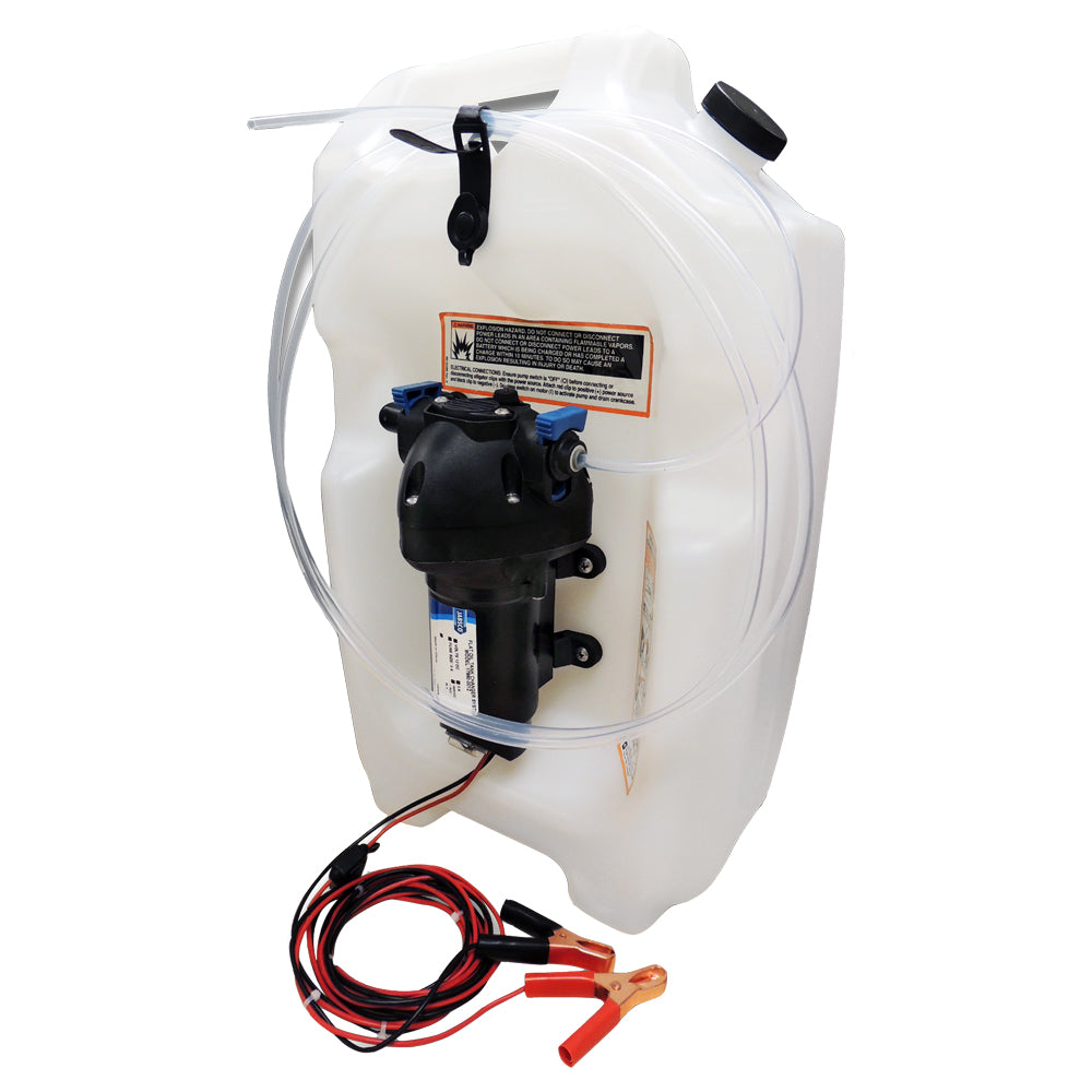 Jabsco Flat Tank Oil Changer System - 3-1/2 Gallon Tank - 12V [17860-2012] - Sea & Tech Outfitters Florida, LLC