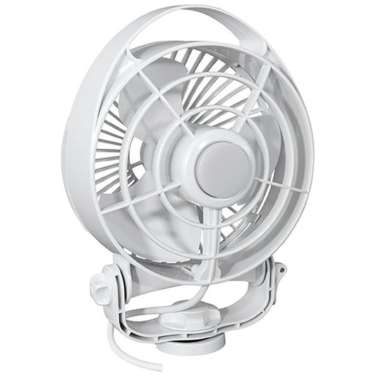 SEEKR by Caframo Maestro 12V 3-Speed 6" Marine Fan w/LED Light - White [7482CAWBX] - Sea & Tech Outfitters Florida, LLC