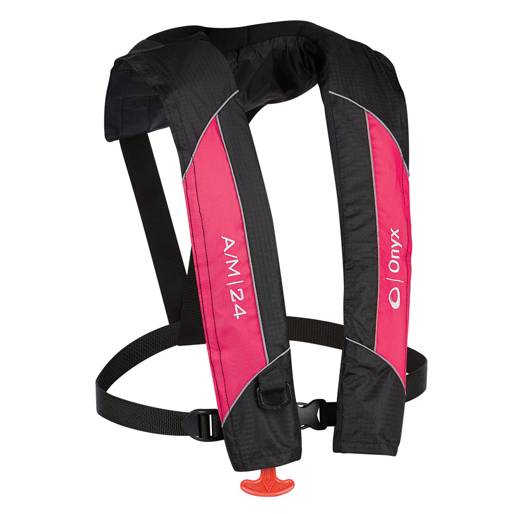 Onyx A/M-24 Automatic/Manual Inflatable PFD Life Jacket - Pink [132000-105-004-14] - Sea & Tech Outfitters Florida, LLC