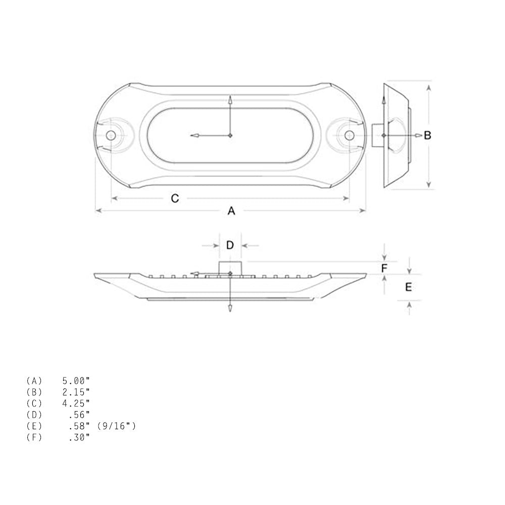 Attwood Light Armor Underwater LED Light - 6 LEDs - White [65UW06W-7] - Sea & Tech Outfitters Florida, LLC