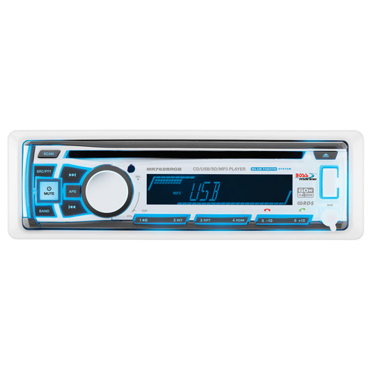 Boss Audio MR762BRGB Marine Stereo w/AM/FM/CD/BT/USB [MR762BRGB] - Sea & Tech Outfitters Florida, LLC