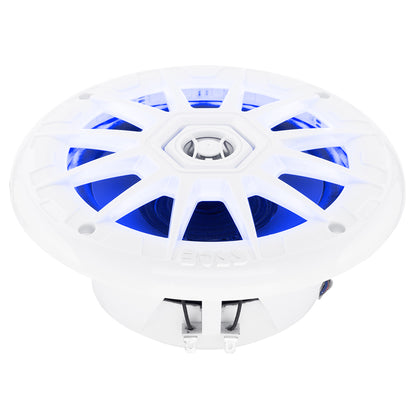 Boss Audio 6.5" MRGB65 Speakers w/RGB Lighting - White - 200W [MRGB65] - Sea & Tech Outfitters Florida, LLC