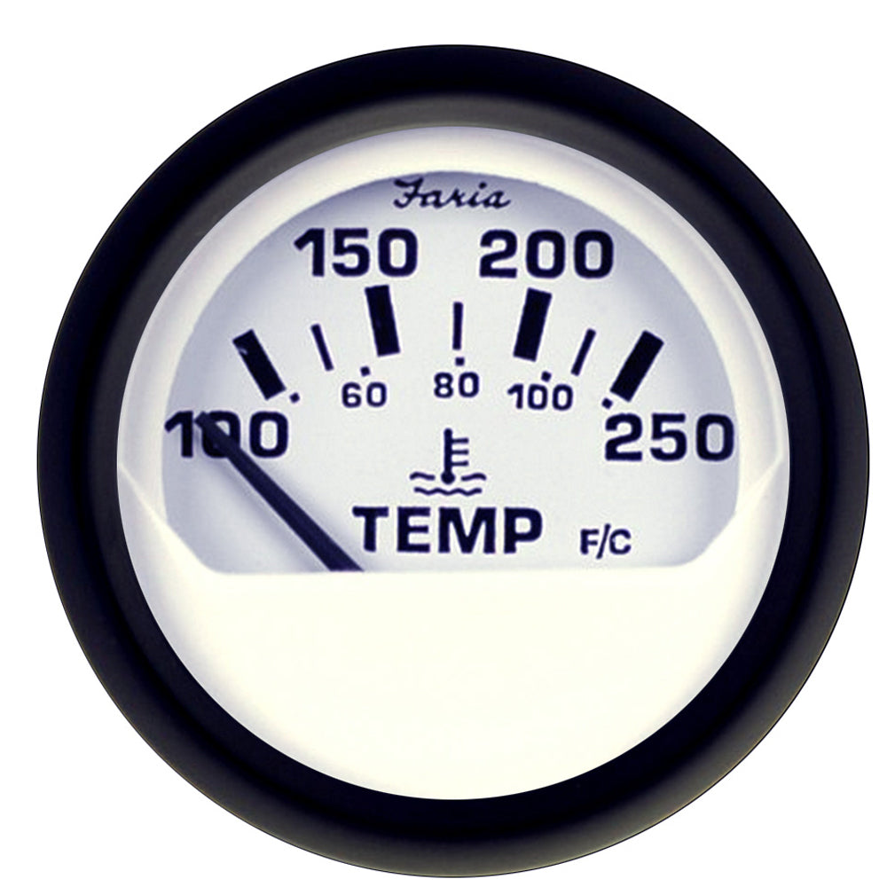 Faria Euro White 2" Water Temperature Gauge (100-250 DegreeF) [12904] - Sea & Tech Outfitters Florida, LLC