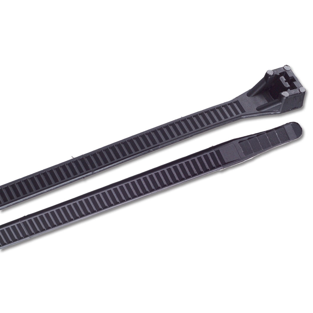 Ancor 15" UV Black Heavy Duty Cable Zip Ties - 25 Pack [199259] - Sea & Tech Outfitters Florida, LLC