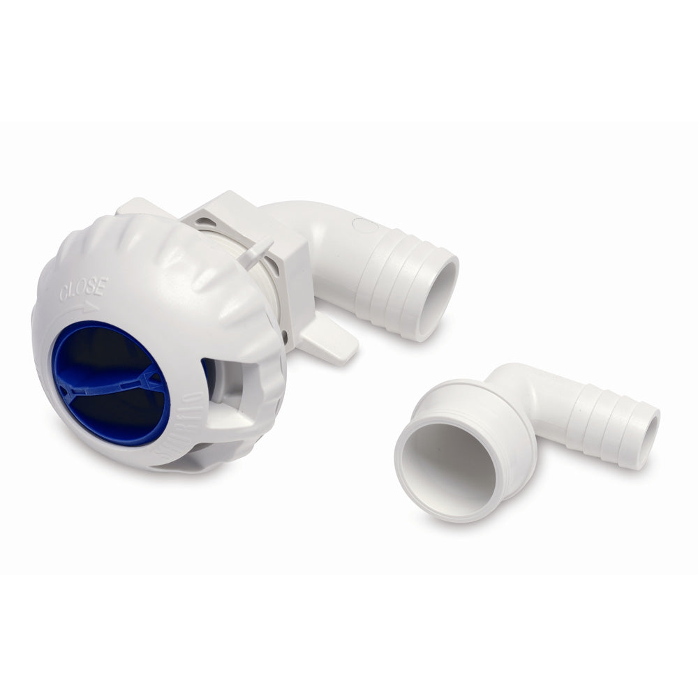 Shurflo by Pentair Livewell Fill Valve w/3/4"  1-1/8" Fittings [330-021] - Sea & Tech Outfitters Florida, LLC