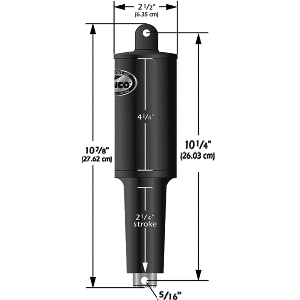 LENCO 12V 1-1/4" STROKE 5 LOBE ACTUATOR 5/16"-3/8"