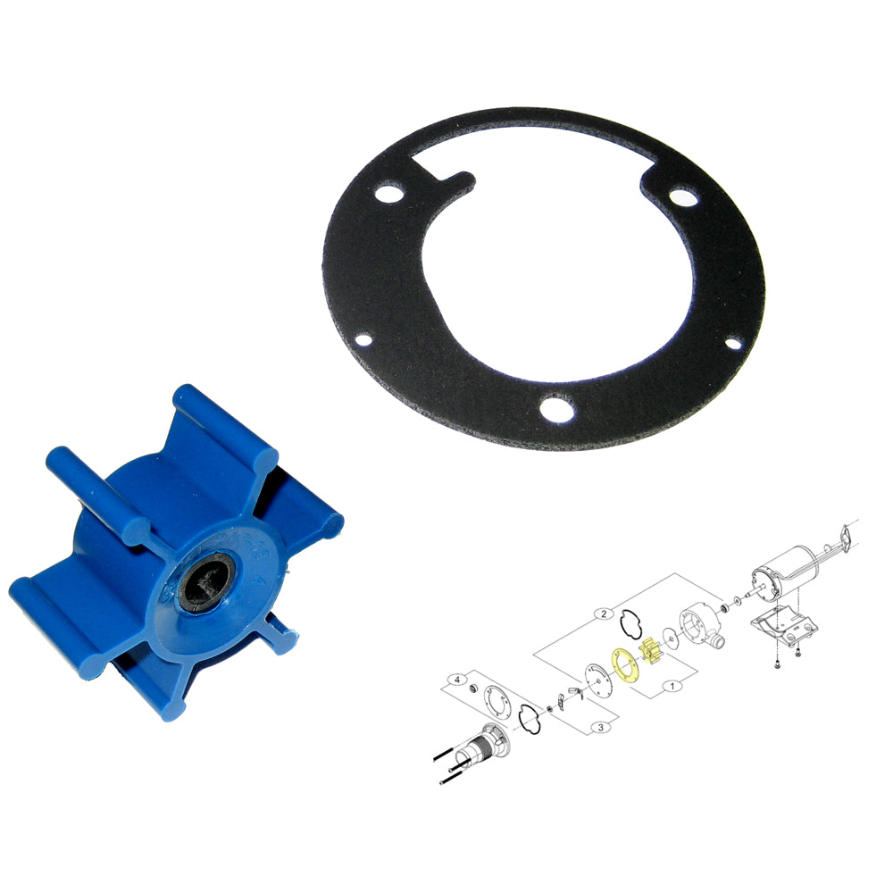 Shurflo by Pentair Macerator Impeller Kit f/3200 Series - Includes Gasket [94-571-00] - Sea & Tech Outfitters Florida, LLC