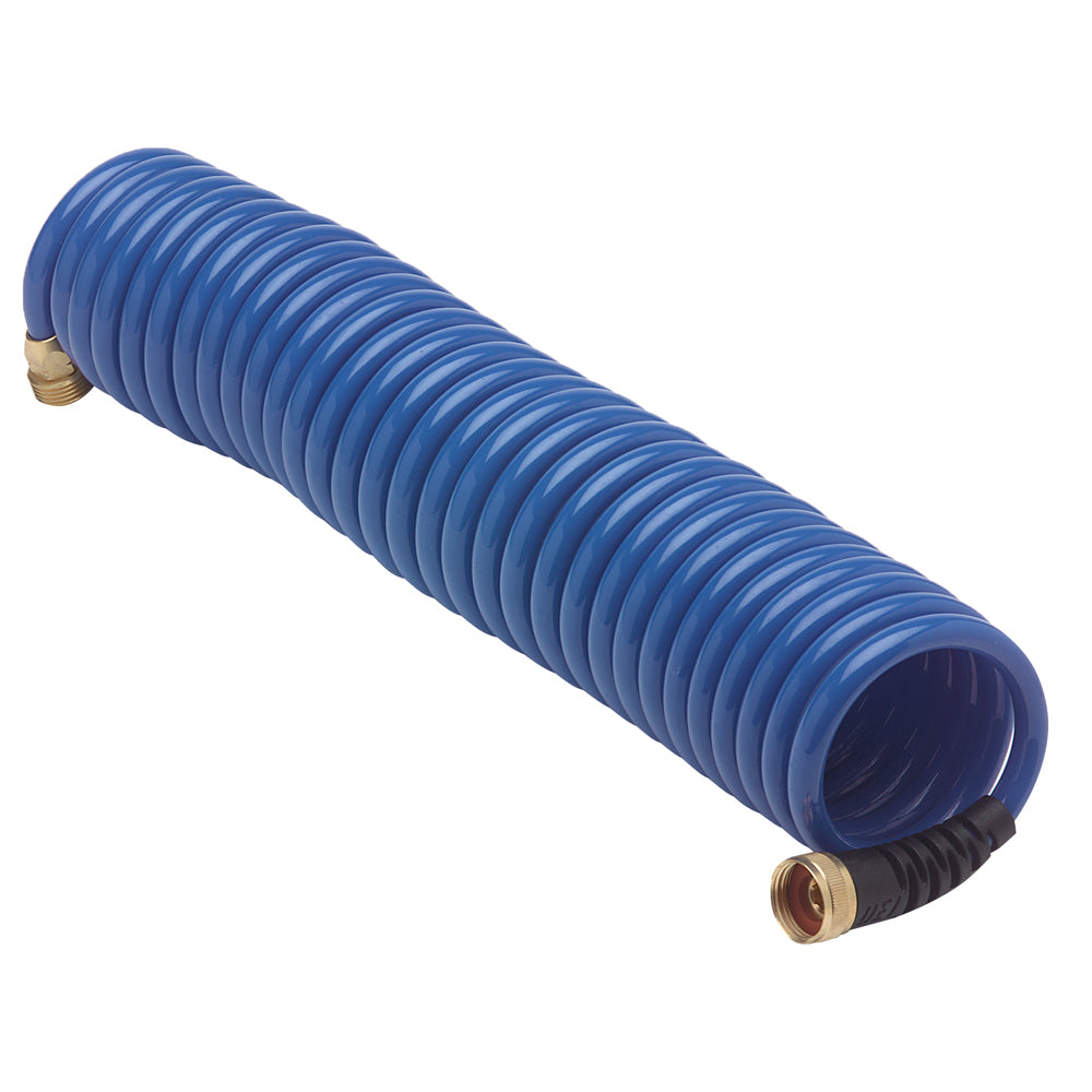 HoseCoil Blue Hose w/Flex Relief - 25' [HS2500HP] - Sea & Tech Outfitters Florida, LLC