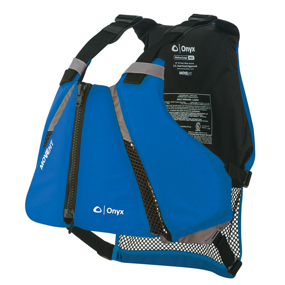 Onyx MoveVent Curve Paddle Sports Life Vest - XS/S - Blue [122000-500-020-16] - Sea & Tech Outfitters Florida, LLC