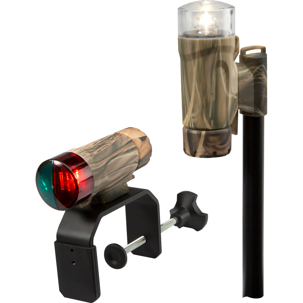 Attwood Clamp-On Portable LED Light Kit - RealTree Max-4 Camo [14191-7] - Sea & Tech Outfitters Florida, LLC