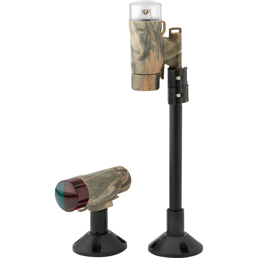 Attwood PaddleSport Portable Navigation Light Kit - Screw Down or Adhesive Pad - RealTree Max-4 Camo [14193-7] - Sea & Tech Outfitters Florida, LLC