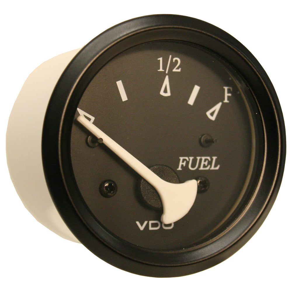 VDO Cockpit Marine 52mm (2-1/16") Fuel Level Gauge - Black Dial/Bezel [301-11802] - Sea & Tech Outfitters Florida, LLC