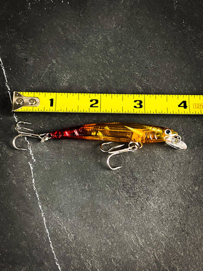 Outdoor Junction Series Skinny Long Hard Crankbait Sinking Minnow: Blu