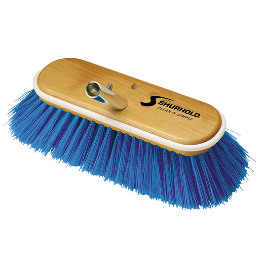 Shurhold 10" Extra-Soft Deck Brush - Blue Nylon Bristles [975] - Sea & Tech Outfitters Florida, LLC