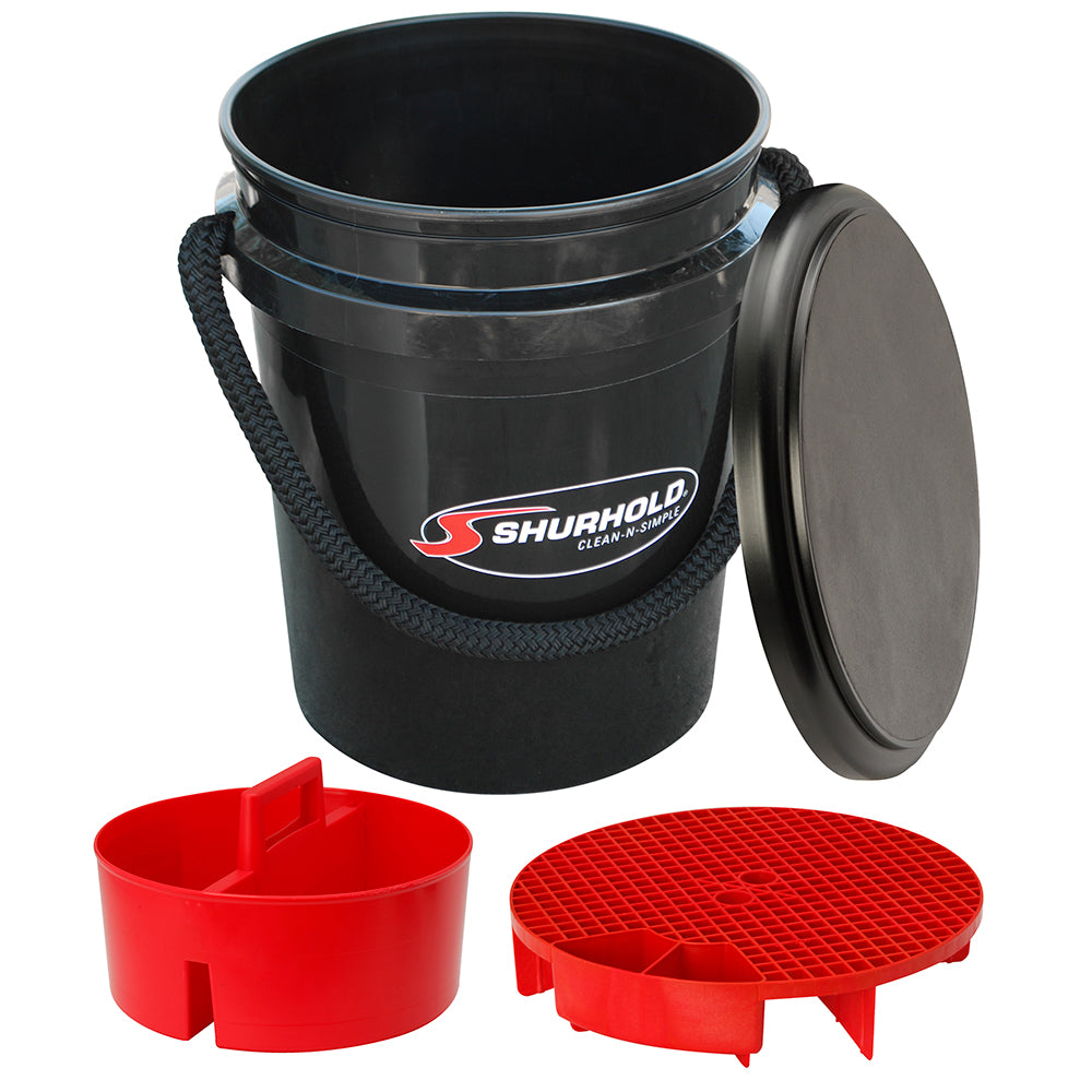 Shurhold One Bucket Kit - 5 Gallon - Black [2462] - Sea & Tech Outfitters Florida, LLC