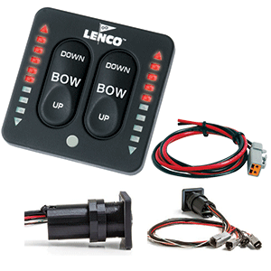 LENCO LED INDICATOR INTEGRATED SWITCH KIT SINGLE ACTUATOR