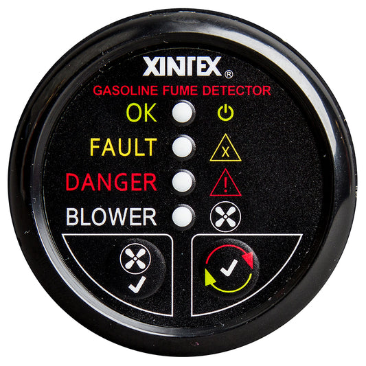 Fireboy-Xintex Gasoline Fume Detector w/Blower Control - Black Bezel - 12V [G-1BB-R] - Sea & Tech Outfitters Florida, LLC