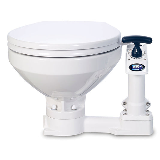 Jabsco Manual Marine Toilet - Regular Bowl w/Soft Close Lid [29120-5100] - Sea & Tech Outfitters Florida, LLC