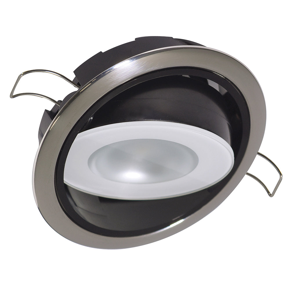 Lumitec Mirage Positionable Down Light - Spectrum RGBW Dimming - Polished Bezel [115117] - Sea & Tech Outfitters Florida, LLC