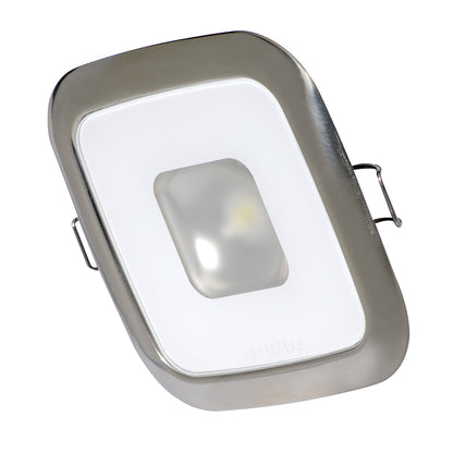 Lumitec Square Mirage Down Light - Warm White Dimming - Hi-CRI - Polished Bezel [116119] - Sea & Tech Outfitters Florida, LLC