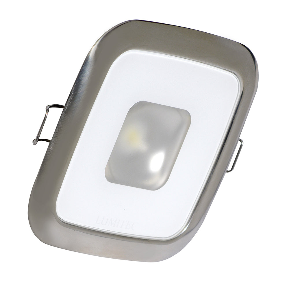 Lumitec Square Mirage Down Light - Warm White Dimming - Hi-CRI - Polished Bezel [116119] - Sea & Tech Outfitters Florida, LLC