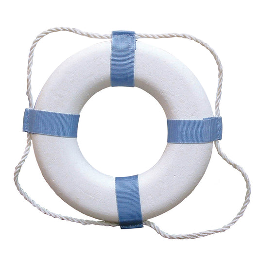 Taylor Made Decorative Ring Buoy - 20" - White/Blue - Not USCG Approved [372] - Sea & Tech Outfitters Florida, LLC