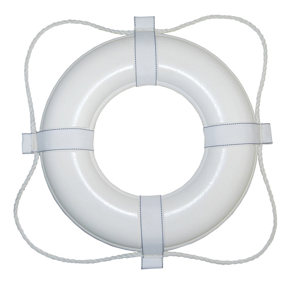 Taylor Made Foam Ring Buoy - 24" - White w/White Grab Line [361] - Sea & Tech Outfitters Florida, LLC