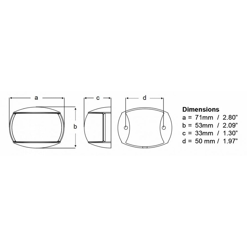 Hella Marine NaviLED Port & Starboard Pair - 2nm - Clear Lens/White Housing [980520911] - Sea & Tech Outfitters Florida, LLC