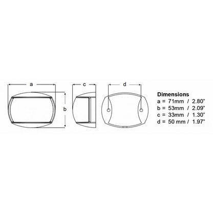 Hella Marine NaviLED Port & Starboard Pair - 2nm - Clear Lens/White Housing [980520911] - Sea & Tech Outfitters Florida, LLC