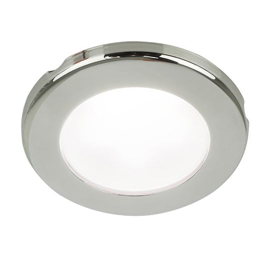 Hella Marine EuroLED 75 3" Round Screw Mount Down Light - White LED - Stainless Steel Rim - 12V [958110021] - Sea & Tech Outfitters Florida, LLC