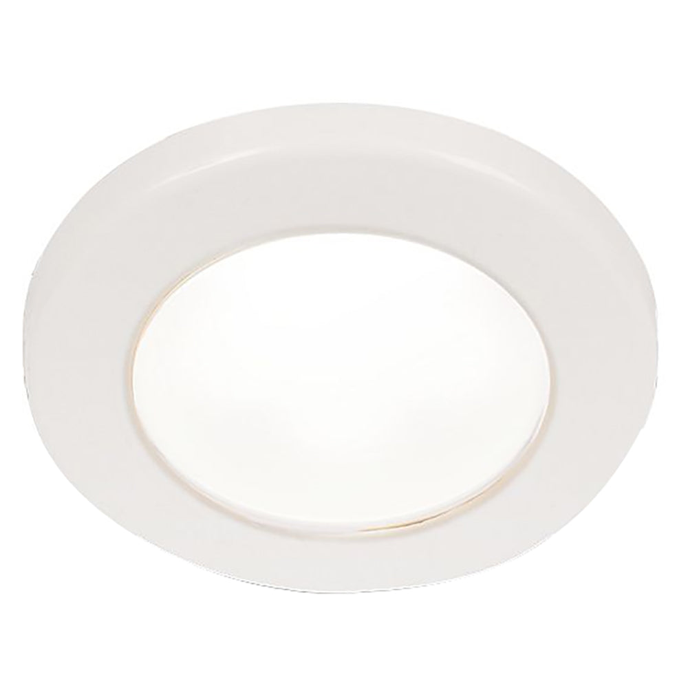 Hella Marine EuroLED 75 3" Round Screw Mount Down Light - White LED - White Plastic Rim - 24V [958110111] - Sea & Tech Outfitters Florida, LLC