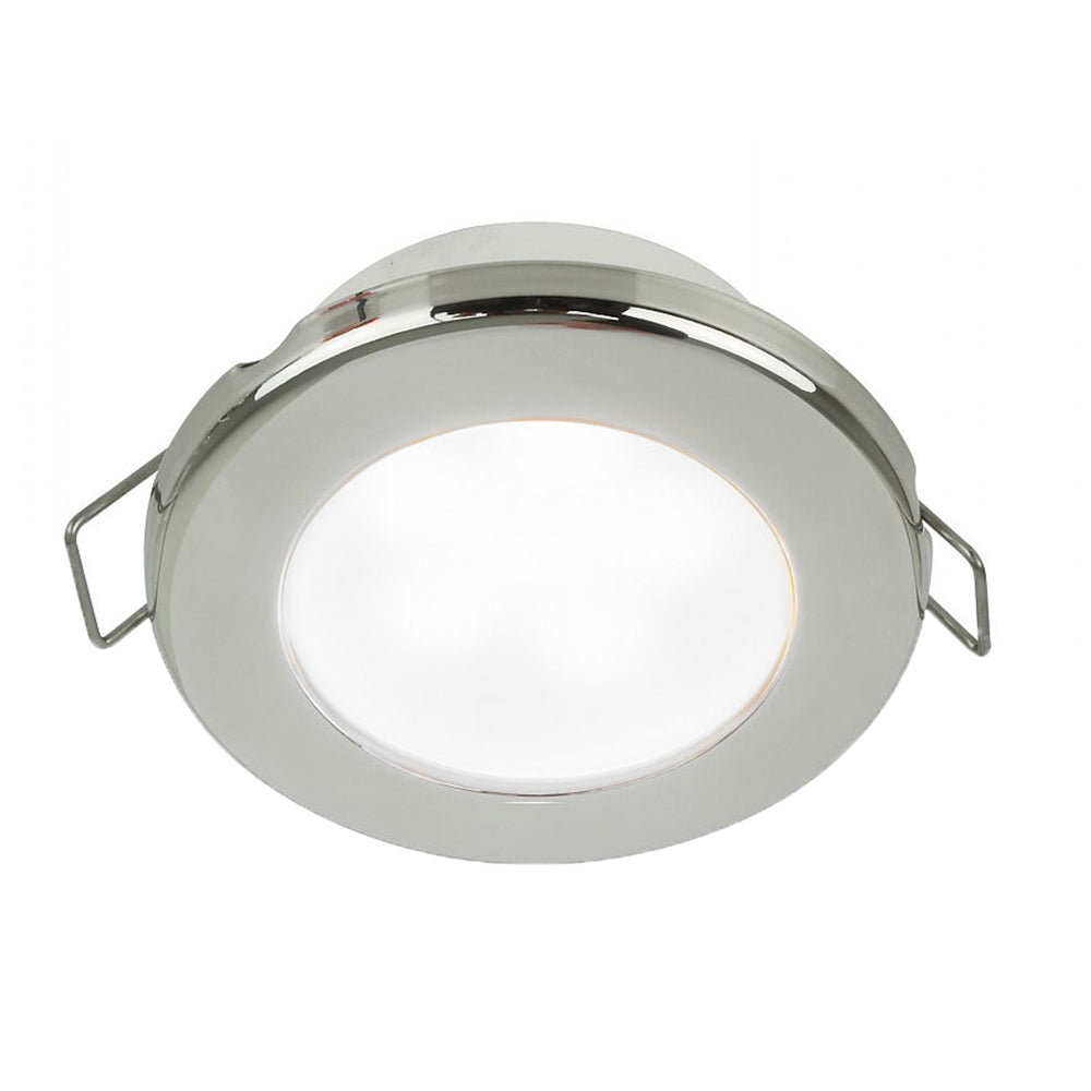 Hella Marine EuroLED 75 3" Round Spring Mount Down Light - White LED - Stainless Steel Rim - 12V [958110521] - Sea & Tech Outfitters Florida, LLC