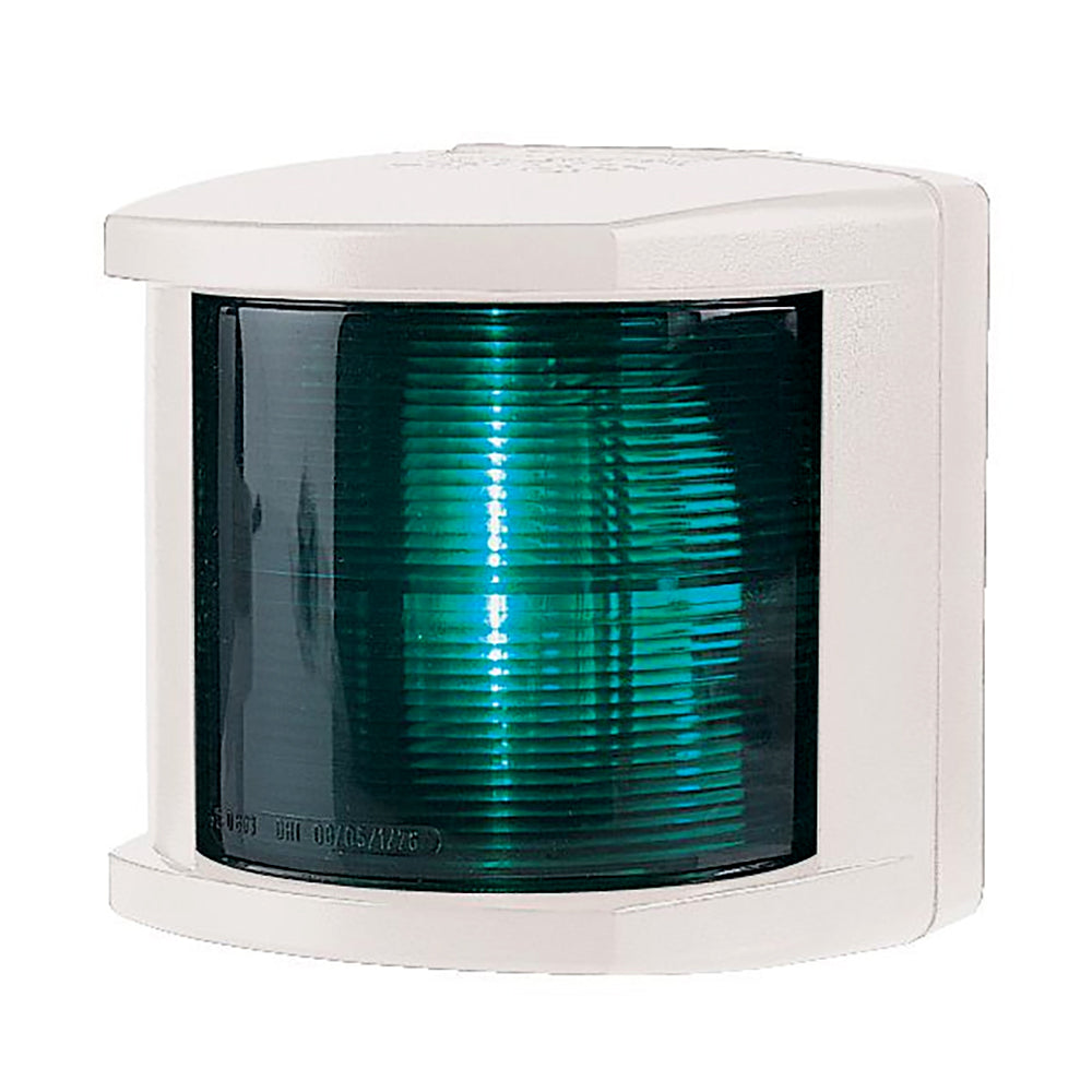 Hella Marine Starboard Navigation Light - Incandescent - 2nm - White Housing - 12V [002984395] - Sea & Tech Outfitters Florida, LLC