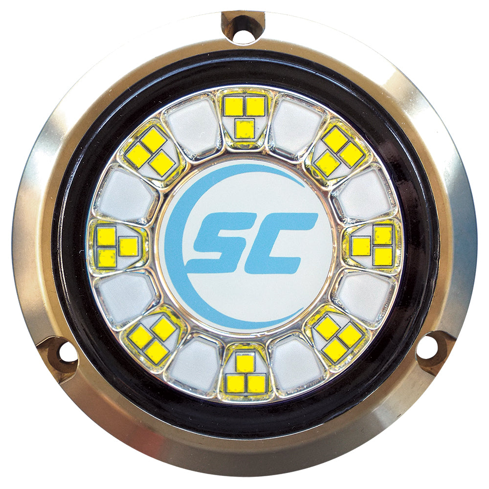 Shadow-Caster SCR-24 Bronze Underwater Light - 24 LEDs - Bimini Blue/Great White [SCR-24-BW-BZ-10] - Sea & Tech Outfitters Florida, LLC