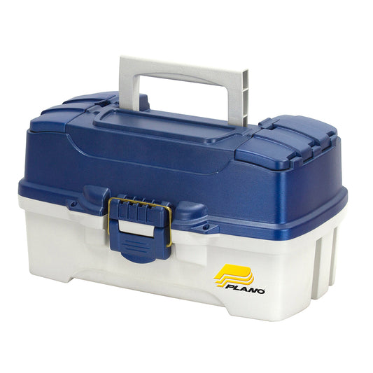 Plano 2-Tray Tackle Box w/Duel Top Access - Blue Metallic/Off White [620206] - Sea & Tech Outfitters Florida, LLC