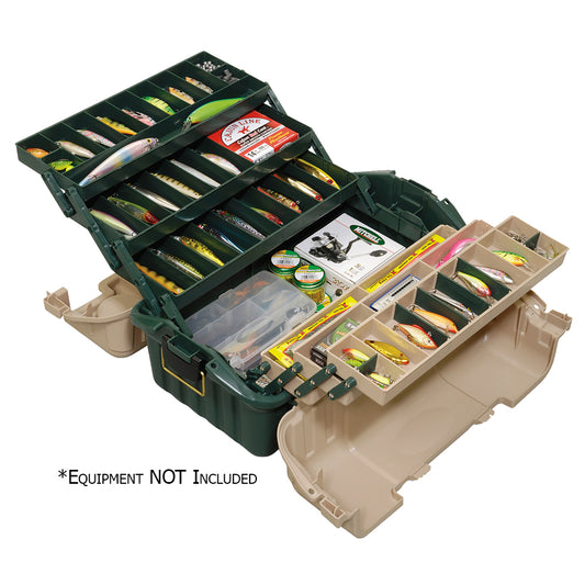 Plano Hip Roof Tackle Box w/6-Trays - Green/Sandstone [861600] - Sea & Tech Outfitters Florida, LLC