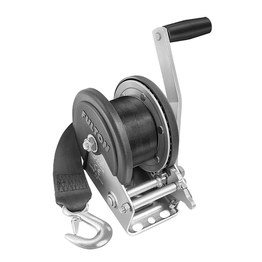 Fulton 1500lb Single Speed Winch w/20 Strap  Cover [142208] - Sea & Tech Outfitters Florida, LLC